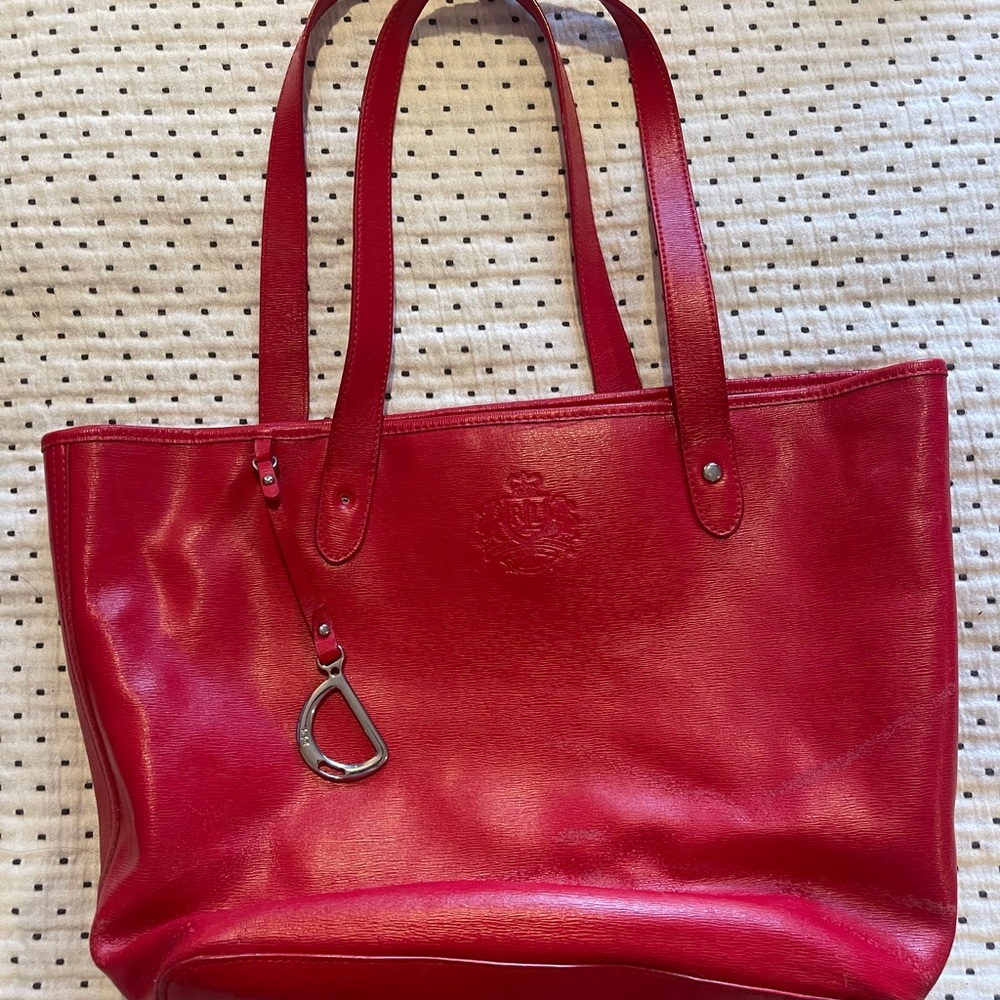 Ralph Lauren Red Tote Bag